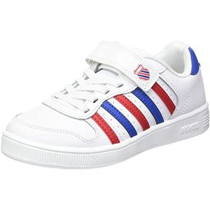 K-Swiss Court PALISADESSTRAP sneakers, wit/blauw/rood, 31 EU