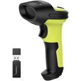 Inateck BCST-72 Barcodescanner, 2D Bluetooth, QR-codescanner, draadloos, met AI-app en SDK, 1 lading, 180 dagen stand-by, automatisch snel en nauwkeurig scannen, groen