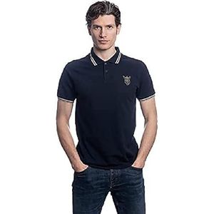 Harrington Poloshirt van biologisch katoen, Bordeaux, M