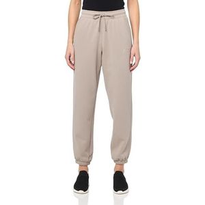 DKNY Dames Varsity geborduurd logo relaxed fit fleece joggingbroek, Drijfhout, S