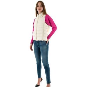 ONLY Dames Onlnewclaire Quilted Waistcoat OTW Noos mantel, Cloud Dancer/Detail: pipping toon in toon, XL