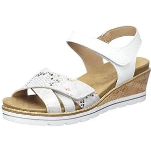 Comfortabel Dames 710083-03 sandalen met hak, wit, 41 EU