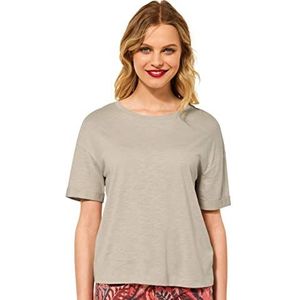 STREET ONE Dames A317876 Loose Fit Shirt, Cool Sand, 40, Koel Zand, 40