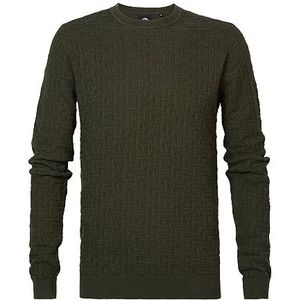 Petrol Industries Knitwear Basic pullover voor heren, Groen (Hunter Green), XXL