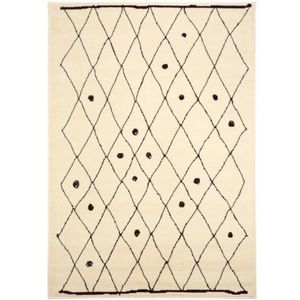 benuta Vintage tapijt in used look Swing Beige 160x230 cm | Modern tapijt voor slaapkamer en woonkamer