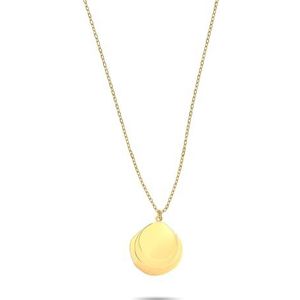 LIEBESKIND - Halsketting - Roestvrij Staal - IP Goud Gepolijst - 50 cm