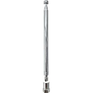 TELESTAR Originele DAB+/FM telescopische antenne – antenne voor radio-ontvangst (F-aansluiting, schroefbaar, van 15,5 cm tot 77,5 cm uittrekbaar)