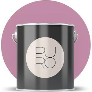 Livingwalls PURO Premium muurverf c2010 - schilderverf met zeer hoge dekking - matte hoogwaardige binnenverf in roze - 2,5 l
