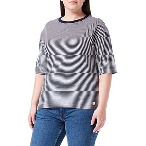 Armor Lux T-shirt, korte mouwen, connector, seal/naturel, 4XL dames