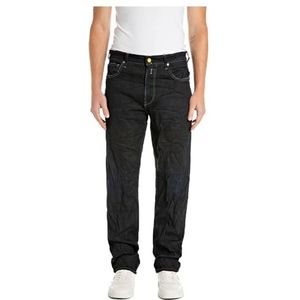 Replay Heren Relaxed Fit Jeans Kyran, 007, donkerblauw, 27W x 32L