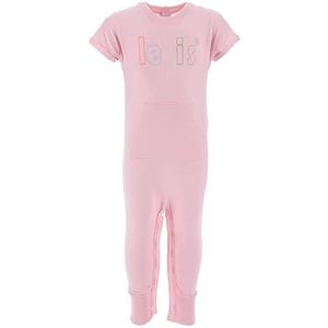 Levi's Kids Lvn poster met korte mouwen voor baby's, meisjes, LG CVR overall, roze schaduw, 3 maanden