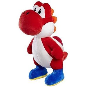 Simba 109231537ONL - Super Mario pluche Yoshi in rood, 20 cm pluche figuur, geschikt vanaf de eerste levensmaanden