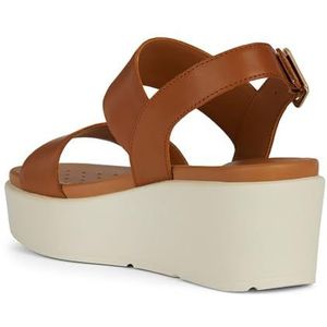 Geox Dames D XAND 2.2S A Wedge Sandaal, Ochre, 41 EU, oker, 41 EU