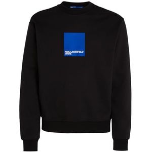 Karl Lagerfeld Jeans, Heren, Box Logo Sweat, Regular Fit, Zwart, M