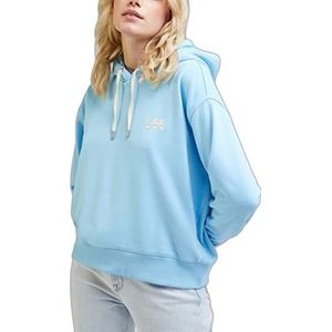 Lee Dames Essential Hoodie Hooded Sweatshirt, Shasta Blue, Large, blauw, L