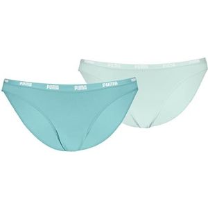 PUMA Bikini ondergoed voor dames (set van 2), Mint Combo, S