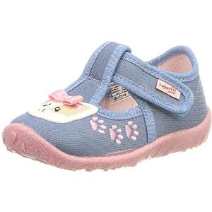 Superfit Spotty pantoffels voor meisjes, blauw roze 8040, 18 EU