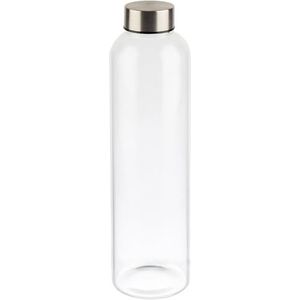 APS 66908 drinkfles/glazen fles, 7 x 7, hoogte 26,5 cm, Ø 7 cm, 0,75 liter, transparant