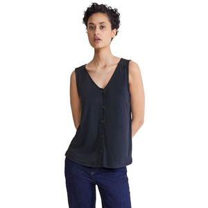 STREET ONE Melange Top, blauw (deep blue), 38