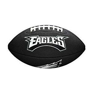 Wilson MINI NFL TEAM SOFT TOUCH FB BL PH American Football voor jongeren, uniseks, ZWART,