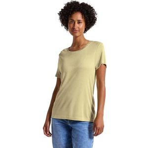 Street One - Glitterend Shirt - Geel - Dames