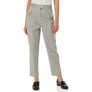 Peppercorn Myra High Waisted Cropped Pant | Zwarte Broek Dames | Lente Broek Voor Vrouwen UK | Maat M