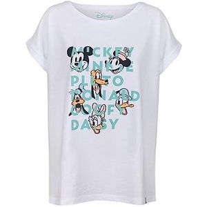 Disney and Friends Boyfriend T-shirt - wit, maat: XS - officieel gelicentieerde vintage stijl, gedrukt in het Verenigd Koninkrijk, ethisch afkomstig, Wit, XS