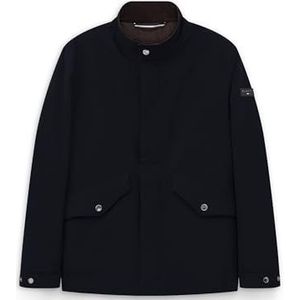 bugatti Overgangsjas voor heren, 179300-11091, waterafstotend, klepzakken, regular fit, 390-marine, 58