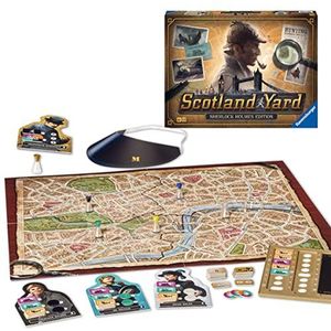 Ravensburger Sherlock Holmes Scotland Yard - Bordspel voor het hele gezin, aanbevolen vanaf 10 jaar, 2-4 spelers