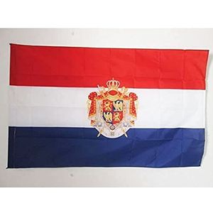 Vlag Koninkrijk Holland 1806-1810 90x60cm - Nederlandse vlag van Napoleon 60 x 90 cm Hoes voor vlaggenmast - AZ VLAG
