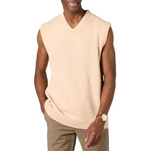 Amazon Essentials Heren lamswol trui vest (voorheen Goodthreads), havermout heather, XX-Large Tall
