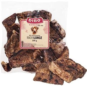 DIBO runderlong, zak van 250 g, kleine natuurkauwsnack of lekkernijen voor tussendoor, hondenvoer, kwaliteitskauwartikelen zonder chemicaliën DIBO