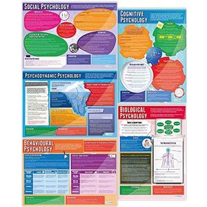 Psychologische benaderingen Posters - Set van 5 | Psychologie Posters | Glanspapier van 850mm x 594mm (A1) | Psychologie Grafieken voor de klas | Onderwijs grafieken per dagdroom onderwijs