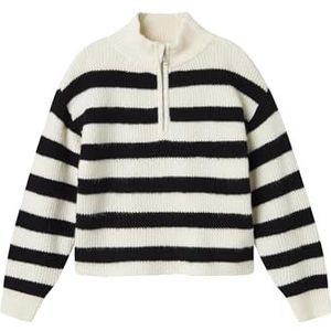 NAME IT Nkfsalemma Ls Knit gebreide trui voor meisjes, Jet Stream, 122-128