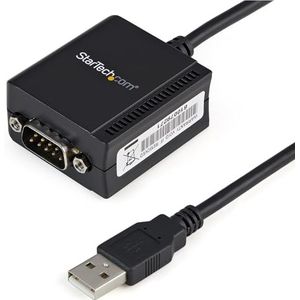StarTech.com USB naar seriële adapter - 1 aansluiting - stroomvoorziening via USB - FTDI USB UART chip - DB9 (9-polig) - USB naar RS232 adapter (ICUSB2321F)