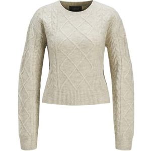 JACK & JONES Dames Jxclover Crew Neck Knit Gebreide Gebreide Trui, fog, S