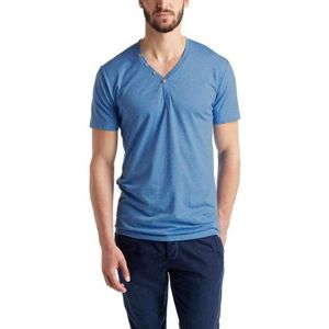 ESPRIT Heren T-Shirt Melange V-Neck - Slim Fit 054EE2K006