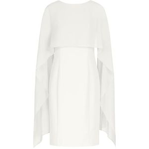 APART - Cocktailjurk - Ivoor - Met Chiffonstola