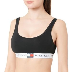 TOMMY HILFIGER Dames UNLINED BRALETTE (EXT. MAAT) UW0UW05713, Zwart, XS, Zwart (zwart), XS