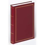 walther design fotoalbum rood 300 foto's 10 x 15 cm memo insert boek imitatie leer met reliëf, Monza ME-140-R