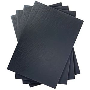 Lebrun 410235250104 borden, rechthoekig, leisteen, 35 x 25 cm, 4 stuks