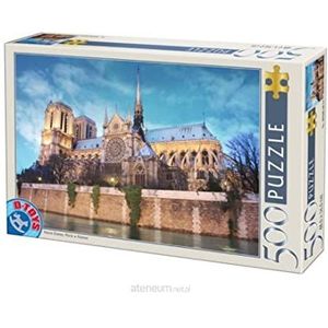 Unbekannt 69337-AB34 D-Toys Puzzel 500 stuks Frankrijk Notre Dame de Paris, Multicolor