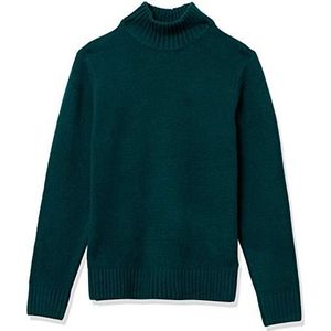 Amazon Essentials Men's Zacht aanvoelende coltrui met lange mouwen, Bosgroen, XS