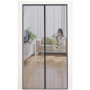 MYCARBON Magnetisch vliegengaas deur, 120x240cm, insectenbescherming, balkondeur, vliegengordijn, 10 x sterker dan normaal vliegengaas, zonder boren, voor balkondeur, woonkamer, schuifdeur, terrasdeur