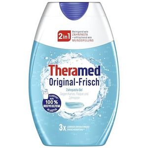 THERAMED 2-in-1 originele verse, reinigt als tandpasta + verfrissend als mondspoeling, 75 ml