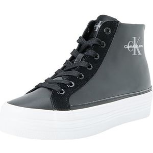 Calvin Klein Jeans Platte gevulkaniseerde sneakers voor dames, Zwart Zwart Stormfront, 40 EU