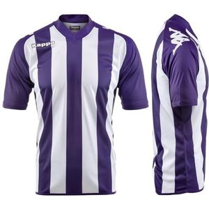 Kappa heren vignes shirt, donkerpaars-wit, XL