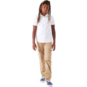 Garcia Kids Jongensshirt met korte mouwen, off-white, 164 cm