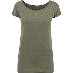 Build Your Brand Dames Ladies Wideneck Tee T-shirt