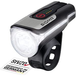 SIGMA SPORT - Aura 80 | LED fietslicht 80 Lux | StVZO-goedgekeurd, op batterijen werkende voorlamp